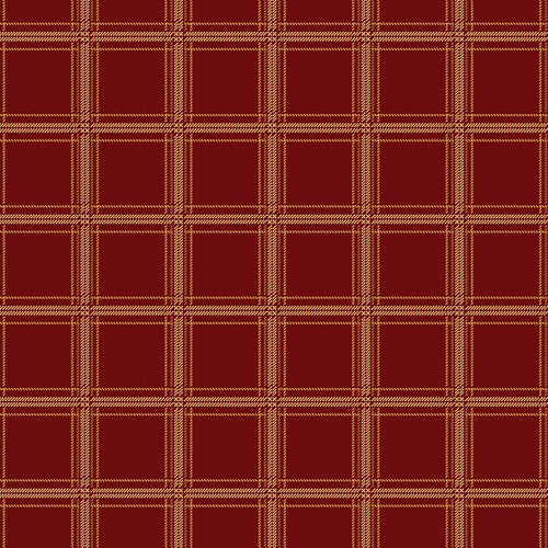 Plaid-Venture Club Hunter Mahogany by The RBD Designers