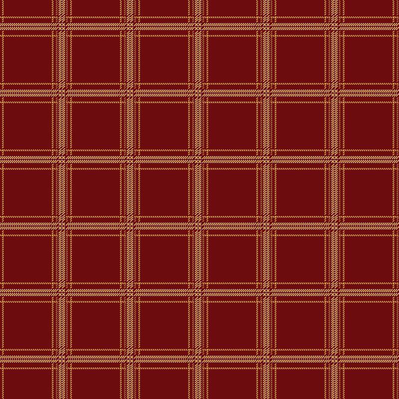 Plaid-Venture Club Hunter Mahogany by The RBD Designers