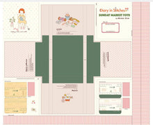 Load image into Gallery viewer, RESERVATION - Diary in Stitches Sunday Market Tote Panel by Minki Kim