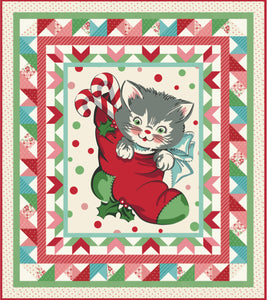 Kitty Christmas Henrietta Quilt Kit by Urban Chiks