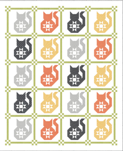 RESERVATION - Coriander Colors Purry Stars Quilt Kit by Corey Yoder