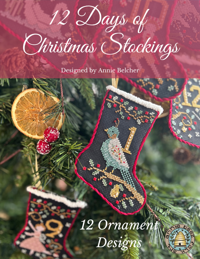 12 Days of Christmas Stockings Book by Annie Beez Folkart – Happy