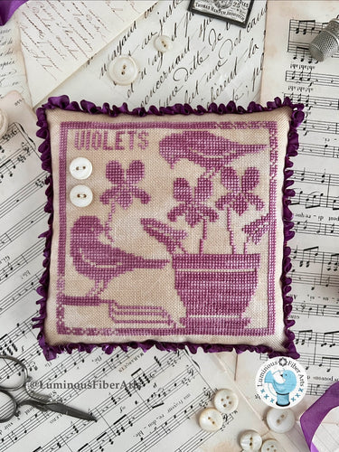Gathering Violets by Luminous Fiber Arts