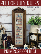 Load image into Gallery viewer, 4th of July Rules by Primrose Cottage Stitches