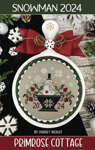 Snowman 2024 by Primrose Cottage Stitches