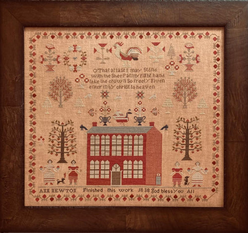 Ann Newton 1838 Sampler by Stacy Nash