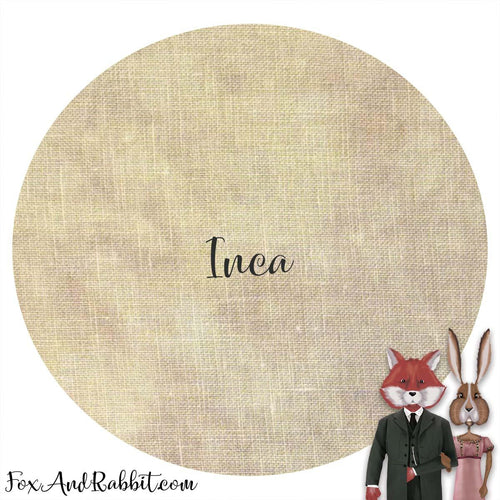 40 Count Linen -  18 x 27 Inca by Fox and Rabbit
