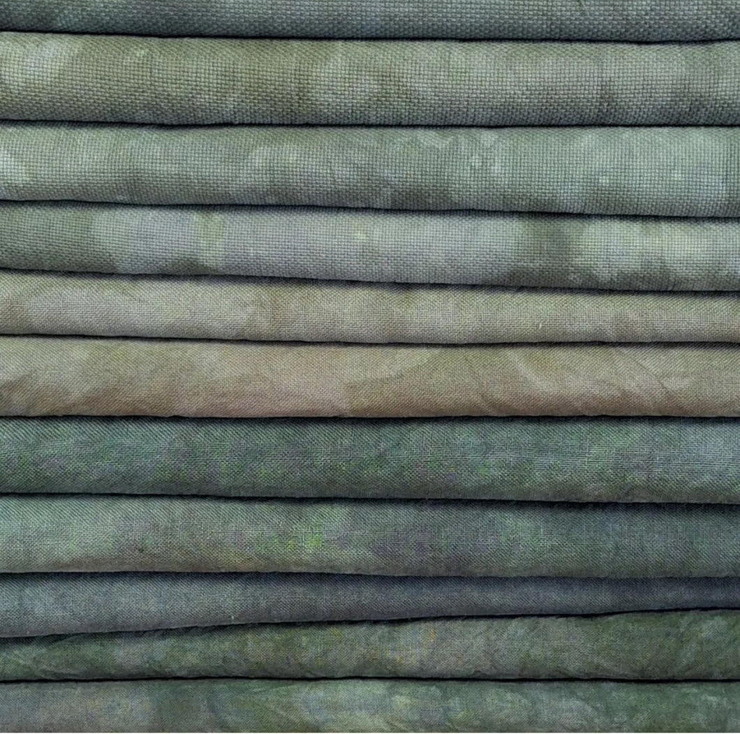36 Count Linen - 18 x 26 Malachite by Fiber on a Whim