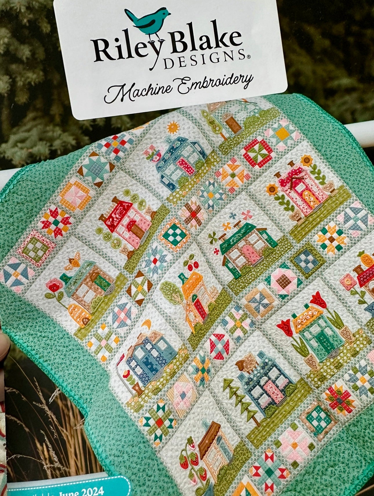 Progress top Embroidery Quilt Kit