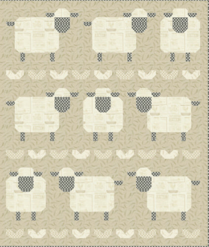 Farmstead Here Little Sheep Quilt Kit by Stacy Iest Hsu