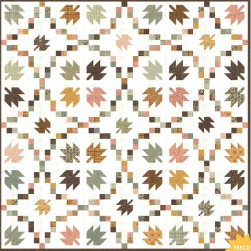 RESERVATION - Acorn Hollow Swirling Leaves Quilt Kit by BasicGrey