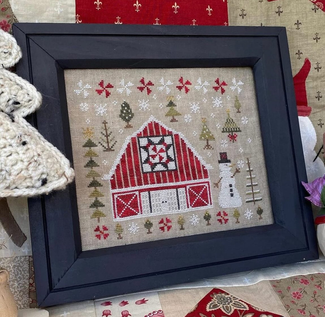 Winter Quilt Barn by Pansy Patch Quilt and Stitchery