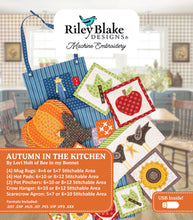 Load image into Gallery viewer, Machine Embroidery - Autumn in the Kitchen Projects USB PATTERN ONLY by Lori Holt