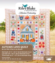 Load image into Gallery viewer, Machine Embroidery - Autumn Love Quilt Projects USB PATTERN ONLY by Lori Holt