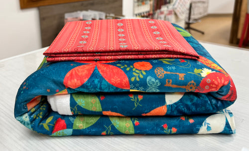 EXCLUSIVE - Double Lush Velvet Blanket Kit - First Blooms by Heather Peterson