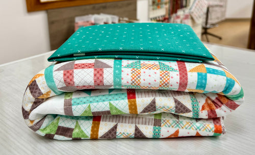 EXCLUSIVE - Double Lush Velvet Blanket Kit - Churn Dash by Lori Holt