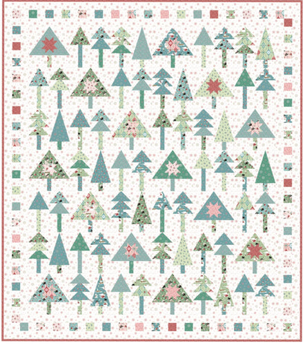 Frost and Flurry Starry Pines Quilt Kit by Sheri McCulley for Poppie Cotton