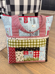 Emmitt and Ivy - QAYG Zipper Tote by Erica Made Designs