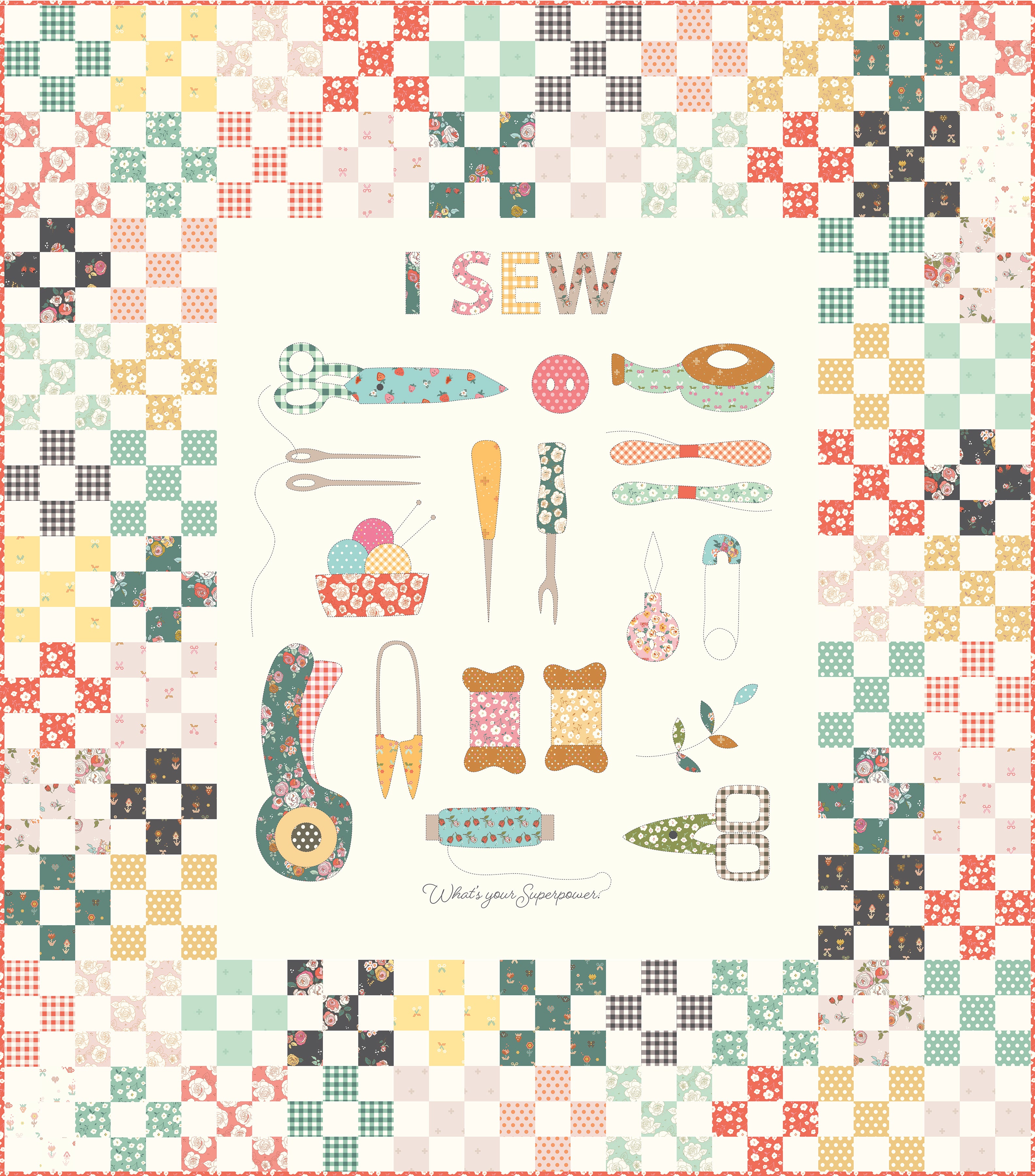 Sunsetridge I Sew Panel Quilt Kit by Minki Kim – Happy Little