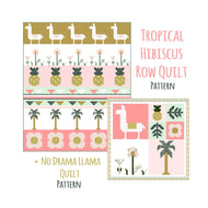 Hibiscus Row Quilt Pattern by Gracey Larson