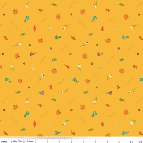Autumn Afternoon - Fall Toss Saffron by Heather Peterson