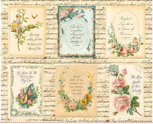 RESERVATION - Rose & Violet's Bouquet des Fleurs Rose Garden Panel by Miss Rose Sister Violet