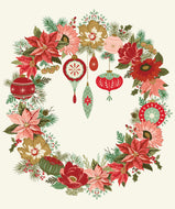 Glisten Wreath Panel by Sandy Gervais