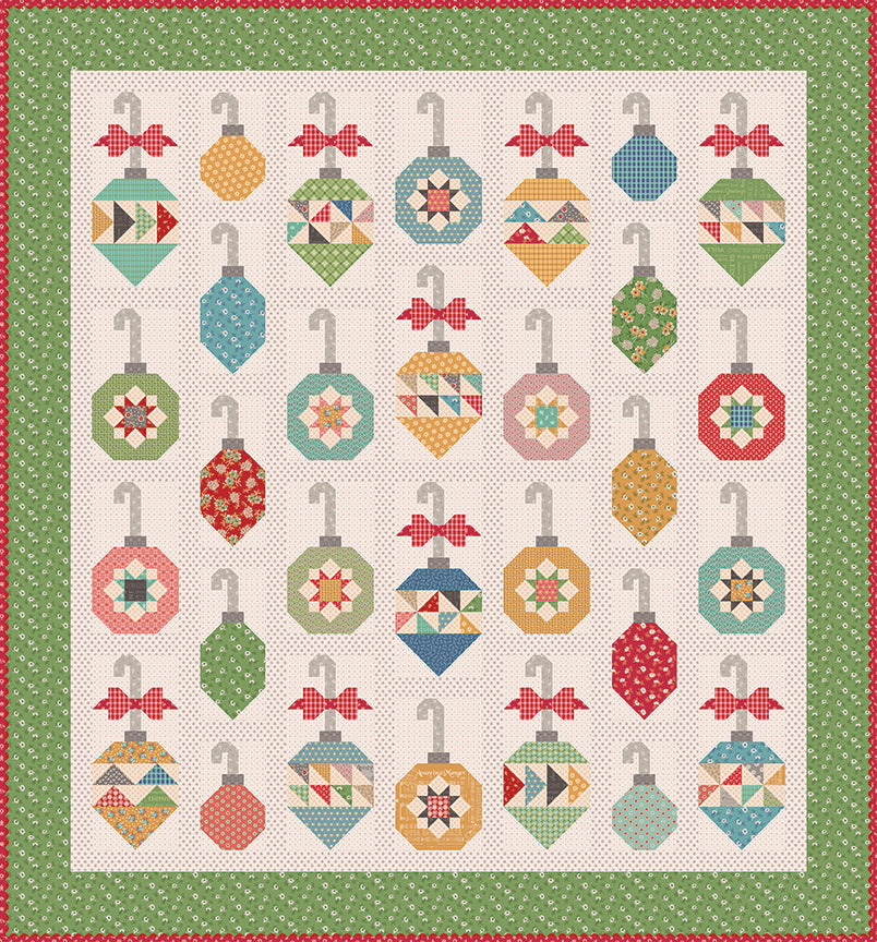 Home Town Holiday Decorating the Tree Boxed Quilt Kit by Lori Holt