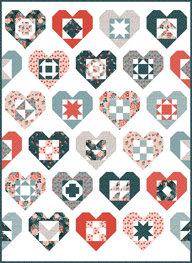 Vintage Charm - Wholehearted Quilt Kit by Dani Mogstad