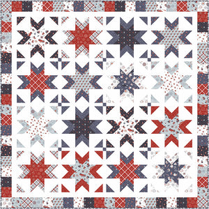 RESERVATION - Stars and Stripes Forever Sparklers Boxed Quilt Kit by Wendy Sheppard