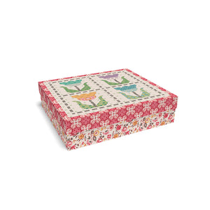 RESERVATION - Stitched Tulips Boxed Quilt Kit by Lori Holt