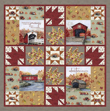 Load image into Gallery viewer, RESERVATION - Covered Bridges in Fall Fall Journeys Boxed Quilt by Tara Reed