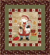 Naughty or Nice Panel Boxed Quilt Kit by Teresa Kogut