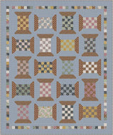 Honey Locust Checkered Spools Boxed Quilt Kit by Amber Johnson