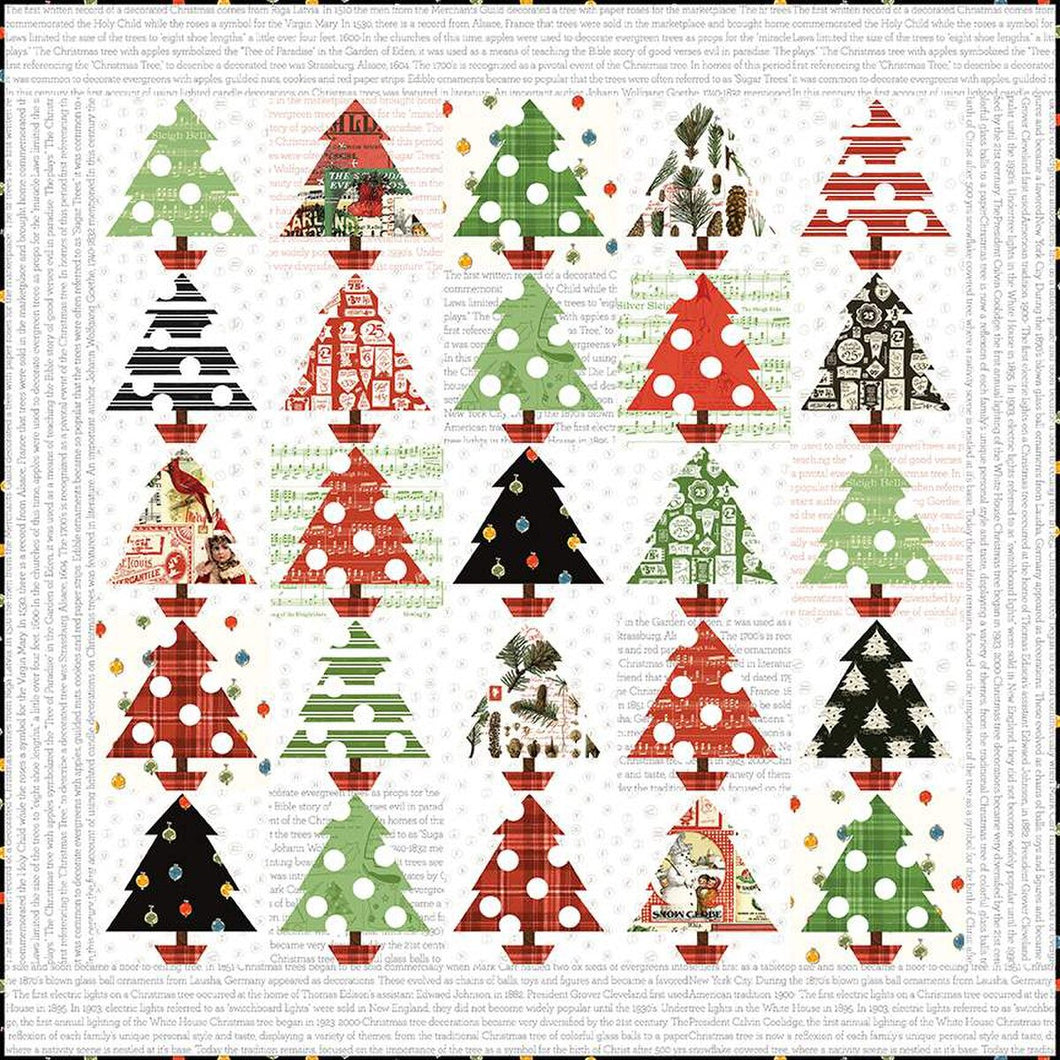 RESERVATION - Classic Christmas Tannenbaum Patch Boxed Quilt Kit by J. Wecker Frisch