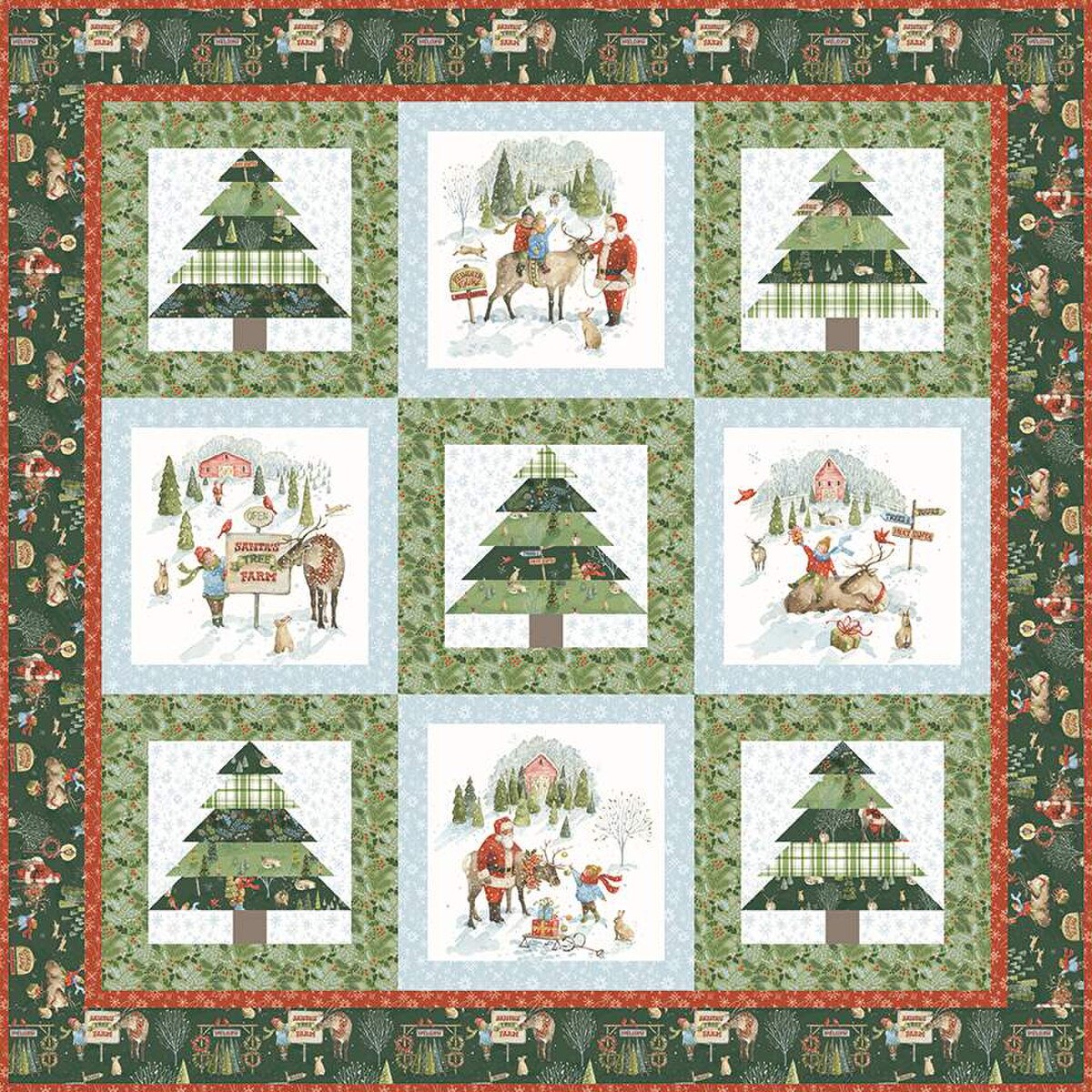 Santa's Tree Farm by Lisa Audit – Happy Little Stitch Shop