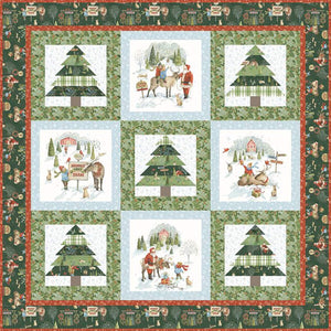 RESERVATION - Santa's Tree Farm Panel Boxed Quilt Kit by Lisa Audit