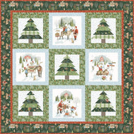 Santa's Tree Farm Panel Boxed Quilt Kit by Lisa Audit