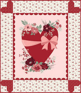 Love You Always Heart Panel Boxed Quilt Kit by Sandy Gervais
