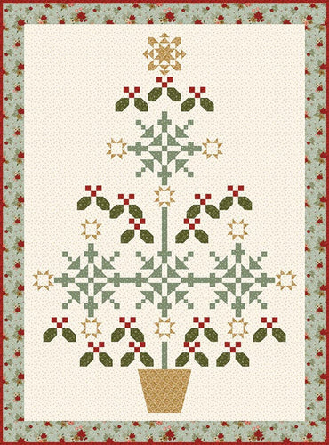 RESERVATION - Christmas Greetings Spruce it Up Boxed Quilt Kit by Sandy Gervais