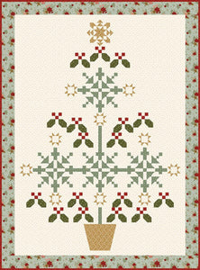 RESERVATION - Christmas Greetings Spruce it Up Boxed Quilt Kit by Sandy Gervais