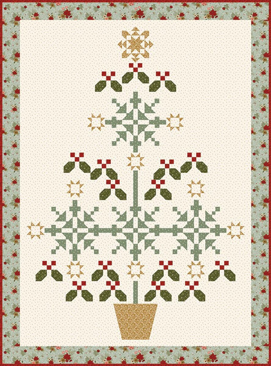 RESERVATION - Christmas Greetings Spruce it Up Boxed Quilt Kit by Sandy Gervais