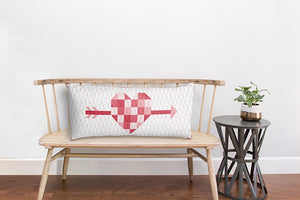 Bench Pillow - Cupid's Arrow by Tara Reed Designs