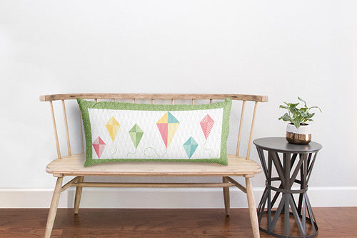 Bench Pillow - Fly a Kite by Jill Finley