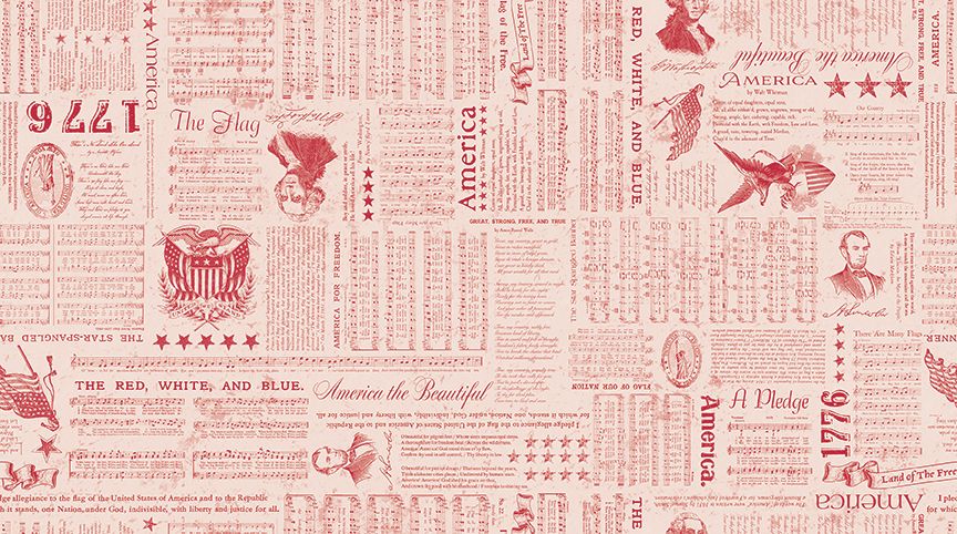 Americana Wide Back Liberty Red by Lori Holt