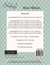 Load image into Gallery viewer, Star Shine Quilt Pattern by Sarah J