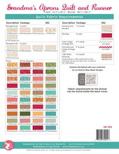 Load image into Gallery viewer, Grandma's Aprons Quilt Pattern by Lori Holt