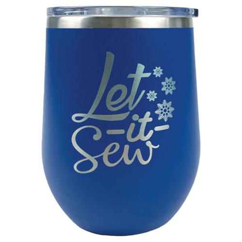 Tumbler Royal Blue Let It Sew by Moda