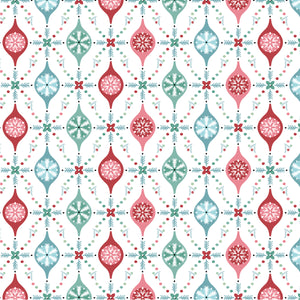Frost and Flurry Merry Berries White by Sheri McCulley for Poppie Cotton