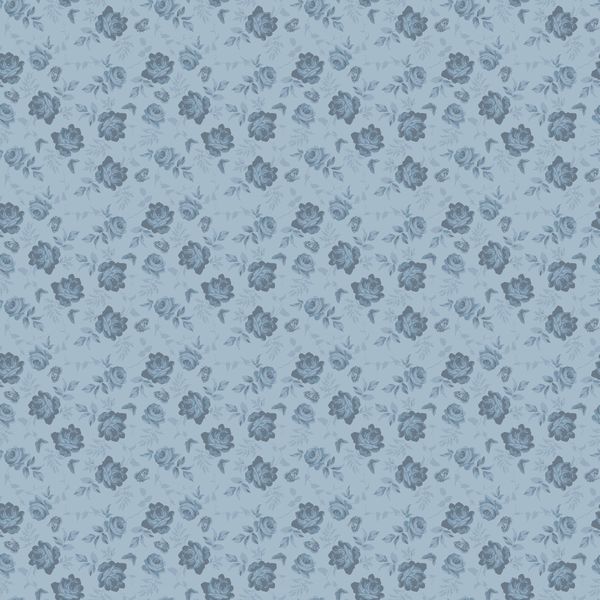 Anne of Green Gables Tone-on-Tone Blue by The RBD Designers